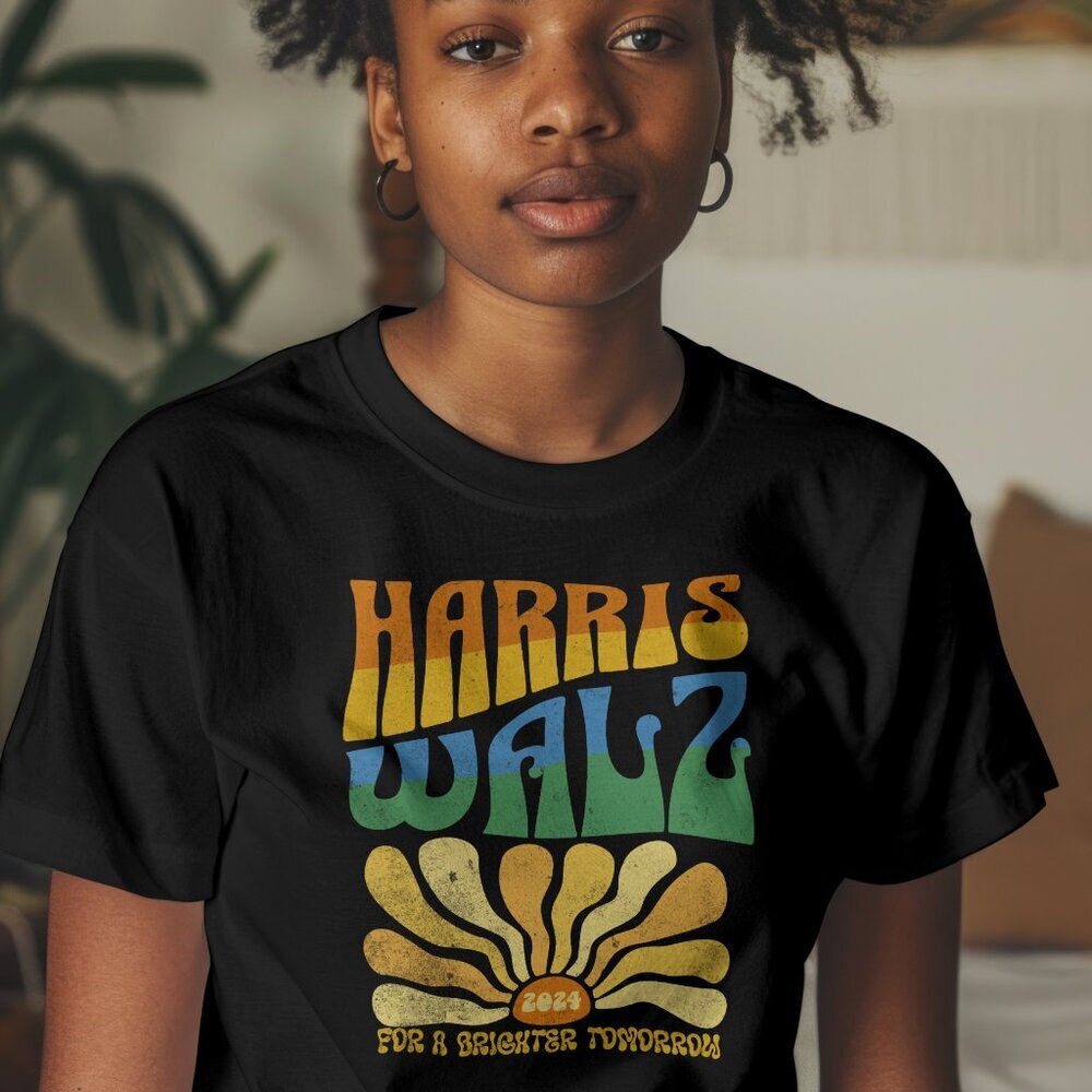 Harris Walz 2024 Shirt Kamala Harris Shirt Tim Walz Shirt Boho Aesthetic Retro